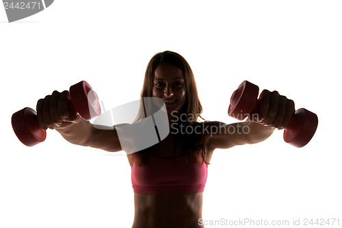 Image of Silhouette Fitness instructor in a studio