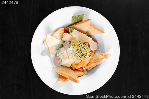 Image of Healthy appetizer with  toast