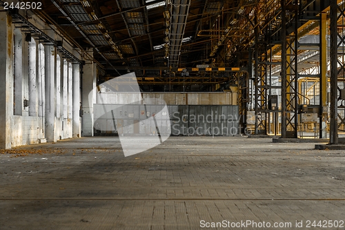 Image of Industrial interior of an old factory