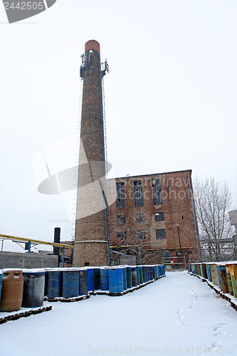 Image of Chemical waste dump with a lot of barrels