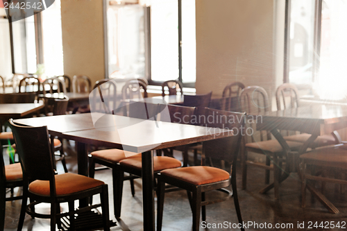 Image of Interior of a traditional hungarian restaurant