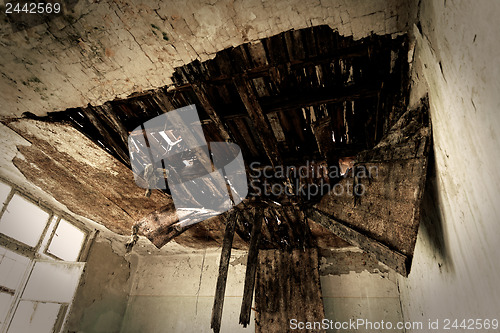 Image of Roof damaged by water