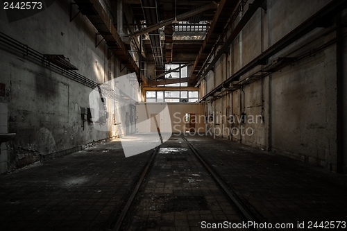 Image of Industrial interior of an old factory