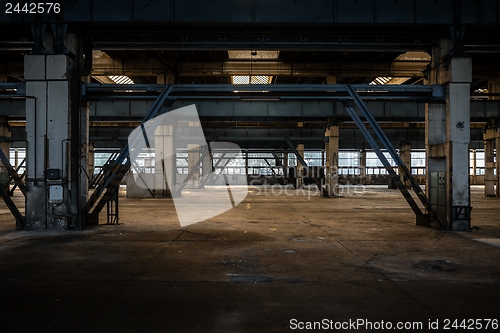 Image of Industrial interior of an old factory