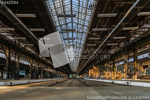 Image of Industrial interior of an old factory