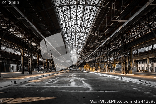 Image of Industrial interior of an old factory