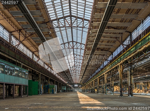 Image of Industrial interior of an old factory