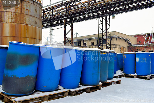 Image of Chemical waste dump with a lot of barrels