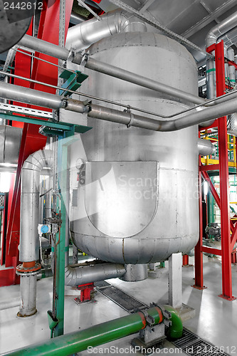 Image of Industrial pipes in a thermal power plant
