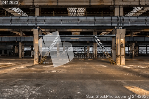 Image of Industrial interior of an old factory