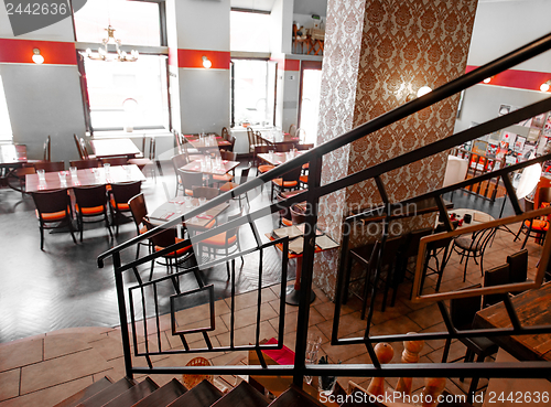 Image of Interior of a traditional hungarian restaurant