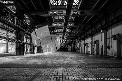 Image of Industrial interior of an old factory