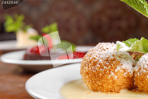 Image of Delicious hungarian dessert closeup