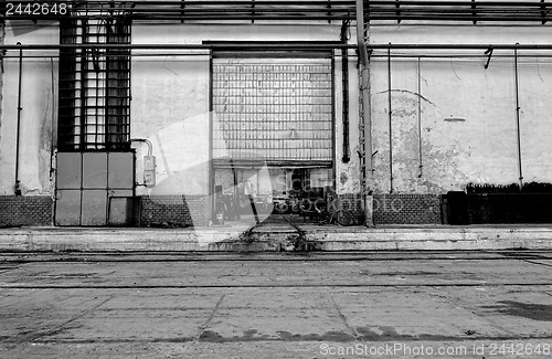 Image of Industrial door of a factory