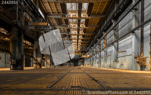 Image of Industrial interior of an old factory