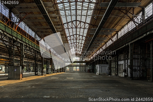 Image of Industrial interior of an old factory