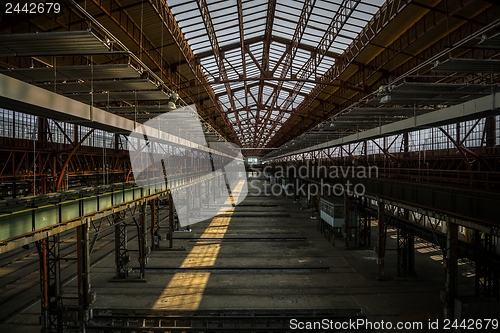 Image of Industrial interior of an old factory