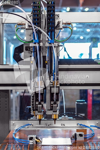 Image of Laser cutter in a factory