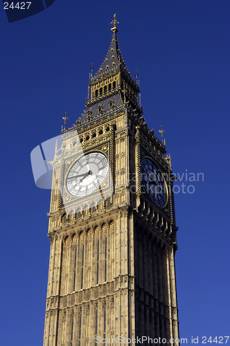 Image of big ben against blue sky