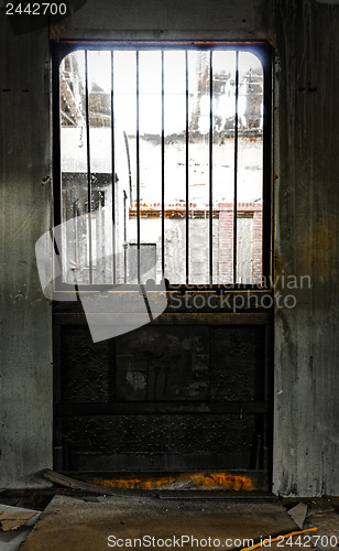 Image of Industrial door of a factory