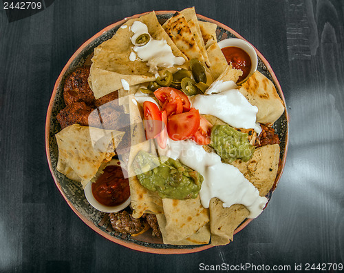 Image of Delicious mexican food on a plate