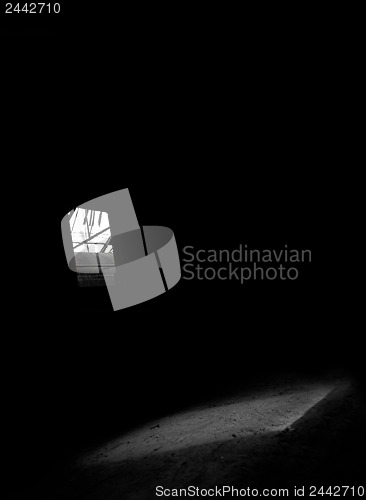 Image of Photo of a window with bright light