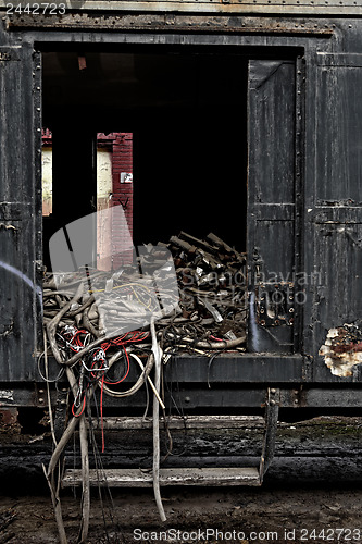 Image of Industrial door of a factory