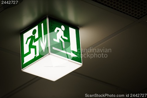 Image of Exit sign on the wall