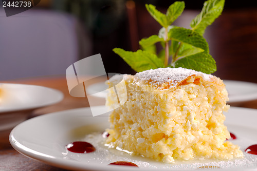 Image of Delicious hungarian dessert closeup