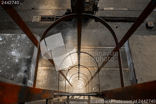 Image of Industrial ladder in a factory