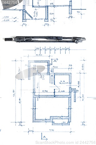 Image of Construction plans with accessories