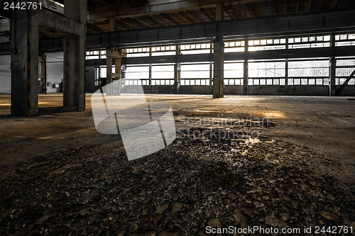 Image of Industrial interior of an old factory