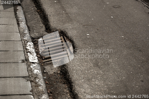 Image of Sewage hole on the road