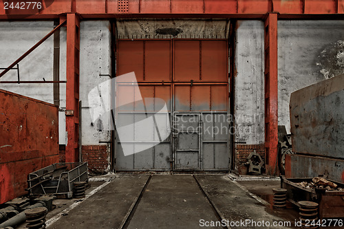 Image of Industrial door of a factory