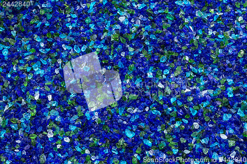 Image of Blue decorative glass background