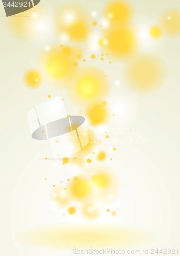Image of Colourful yellow shiny vector background