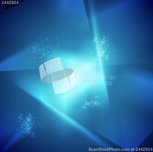 Image of Colourful blue vector backdrop