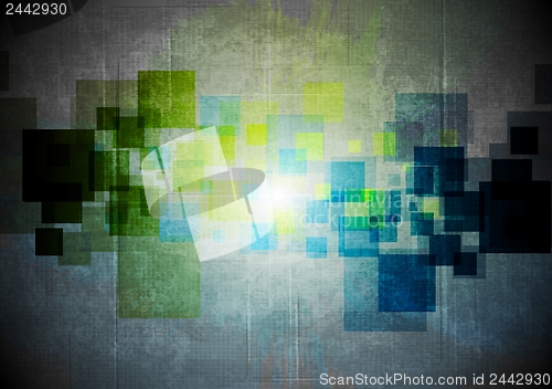 Image of Abstract grunge hi-tech design