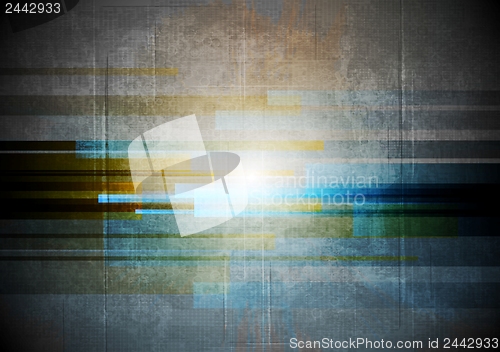Image of Abstract grunge hi-tech design