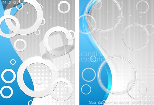 Image of Old simple style and smooth modern style tech template