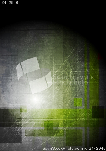 Image of Abstract grunge hi-tech design