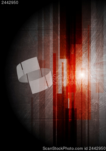 Image of Abstract grunge hi-tech design