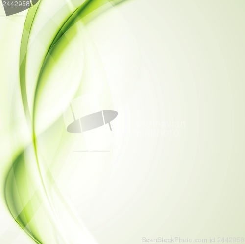 Image of Elegant shiny waves background