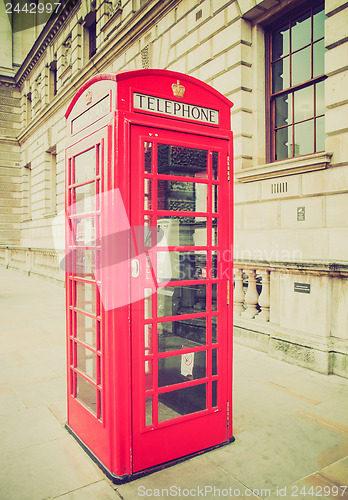 Image of Vintage look London telephone box