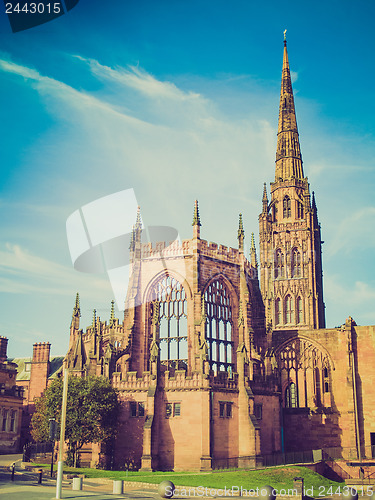 Image of Retro look Coventry Cathedral