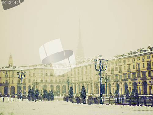 Image of Retro look Piazza Vittorio, Turin