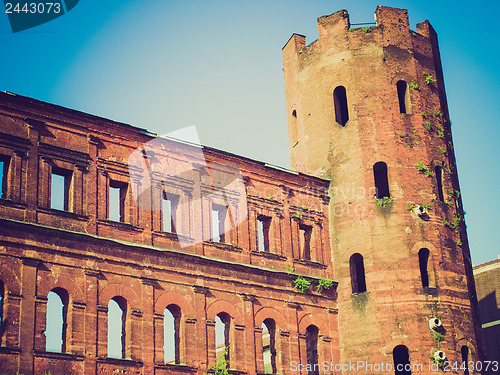 Image of Retro look Porte Palatine, Turin