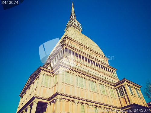 Image of Retro look Mole Antonelliana, Turin