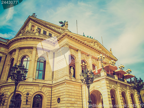 Image of Retro look Alte Oper in Frankfurt