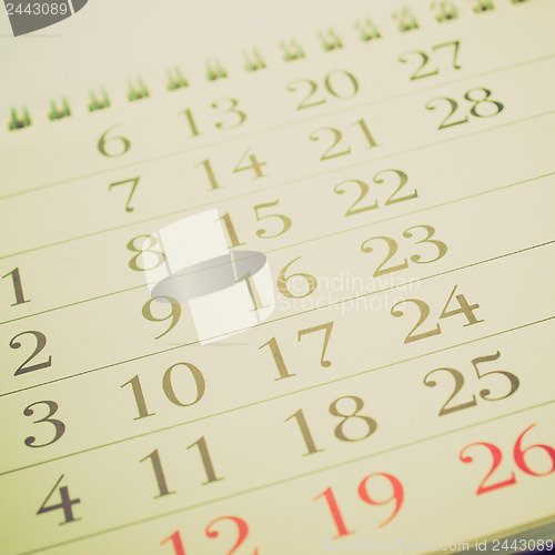 Image of Retro look Calendar picture